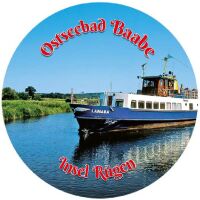 Baabe auf Rügen Magnet Magnetischer Teller Kreis...