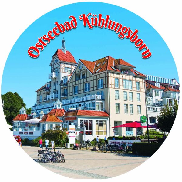 Kühlungsborn Magnet Magnetischer Teller Kreis Ostseebad