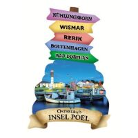 Insel Poel Magnet Wegweiser Ostseebad Leuchtturm
