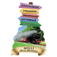 Bad Doberan Molli Magnet Wegweiser Eisenbahn Meckl....