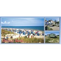 Baabe auf Rügen Magnet XL lang 3 Bilder Ostseebad