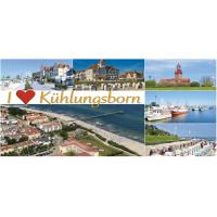 Kühlungsborn Magnet XL lang Foto I love 6 Fotos...