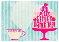 Kindergeburtstag - Glimmer Cards - Soundkarte und Lichtkarte im Format 14,8 x 21,0 cm - „Lollipop-Song“