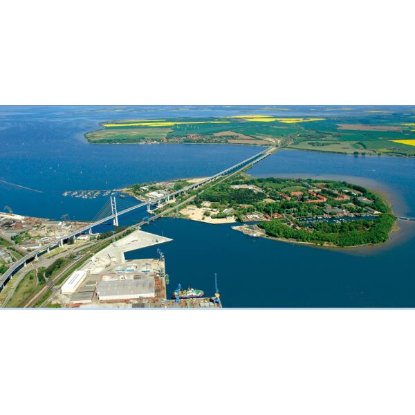 Insel Rügen Magnet XL lang Fotomotiv Rügenbrücke Ostseeinsel