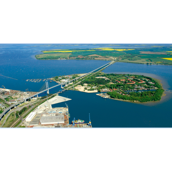 Insel Rügen Magnet XL lang Fotomotiv Rügenbrücke Ostseeinsel