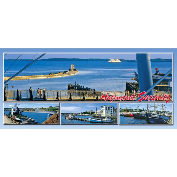 Sassnitz Magnet XL lang 4 Fotomotive Insel Rügen Hafenstadt