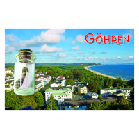 Göhren auf Rügen Magnet kleine Flasche...