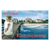 Kühlungsborn Magnet mit kleiner Flasche Ostseebad...