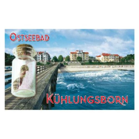Kühlungsborn Magnet mit kleiner Flasche Ostseebad...