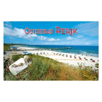 Rerik Magnet mit kleiner Flasche Strandansicht Ostseebad