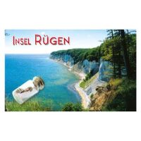 Insel Rügen Magnet mit kleiner Flasche Foto...