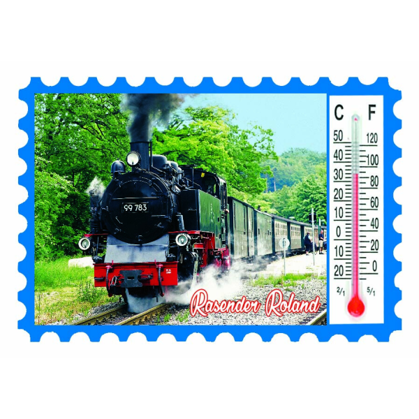Insel Rügen Magnet Thermometer Rasender Roland Eisenbahn Ostseeinsel