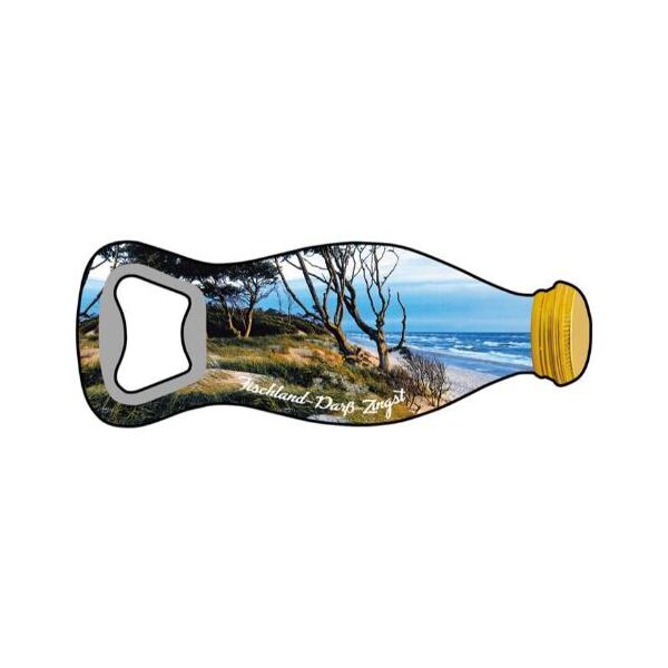 Fischland-Darß-Zingst Flaschenöffner Magnet Flaschenform Strandbild