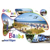 Baabe auf Rügen Tischset Unterlage 44x32cm...