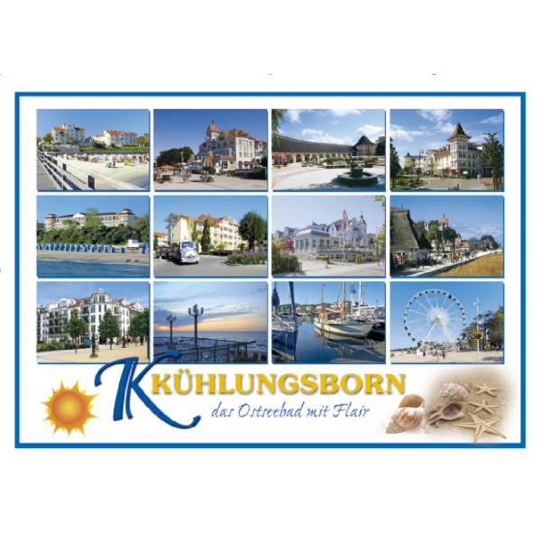 Kühlungsborn Tischset Unterlage 44x32cm Ostseebad mit Flair 12 Fotos
