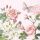 Servietten Cocktail 25x25cm 3-lagig 20 Stück Amelia pink Schmetterlinge Ambiente-Servietten