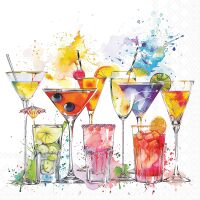 Servietten Cocktail 25x25cm 3-lagig 20 Stück...