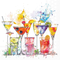 Servietten Cocktail 25x25cm 3-lagig 20 Stück...