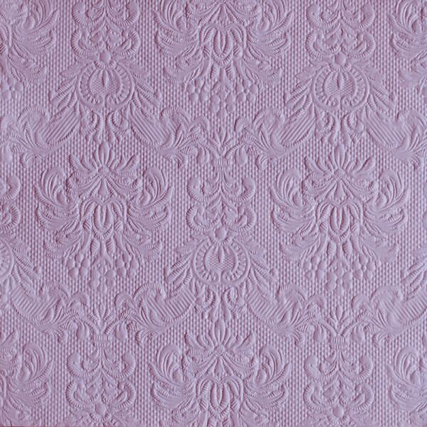 Servietten Lunch 33x33cm 3-lagig 15 Stück Elegance flieder-lila mit Prägung