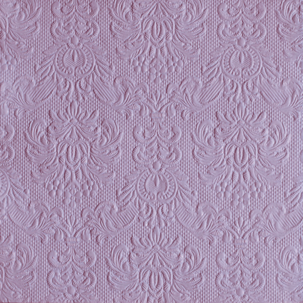 Servietten Lunch 33x33cm 3-lagig 15 Stück Elegance flieder-lila mit Prägung