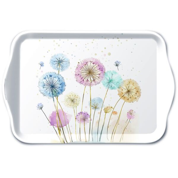 Serviertablett Tray Melamine 13x21 cm Pusteblumen