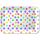 Serviertablett Tray Melamine 33x47 cm Polka dots weiß