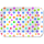 Serviertablett Tray Melamine 33x47 cm Polka dots weiß