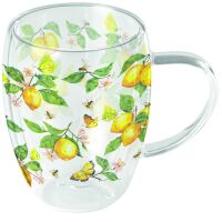 Doppelwandiger Glasbecher Ø 8,5 h 11 cm 0,35 L...