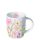 Becher 0,2L Ø 7 Höhe 8,5 cm  Blumen Pastelfarben pink