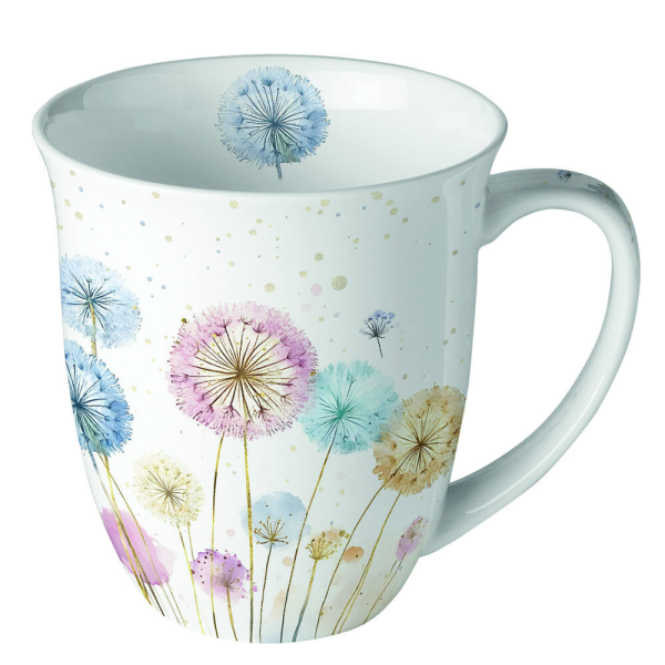 Becher 0,4L Ø 10cm Höhe 10,5 cm Pusteblumen