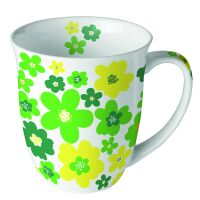 Becher 0,4L Ø 10cm Höhe 10,5 cm Flower power...