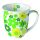 Becher 0,4L Ø 10cm Höhe 10,5 cm Flower power grün