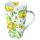 Becher 0,6L Ø 9cm Höhe 15 cm frische Zitronen Schmetterlinge weiß