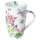 Becher 0,6L Ø 9cm Höhe 15 cm Amelia weiß Schmetterlinge