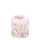 Kerze Ø 7,5cm Höhe 9 cm Blumen Pastelfarben pink