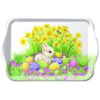 Ostern Serviertablett Tray Melamine 13x21 cm Hase...