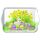 Ostern Serviertablett Tray Melamine 13x21 cm Hase Küken Eier Narzissen