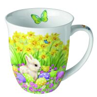 Ostern Becher 0,4L Ø 10cm Höhe 10,5 cm Hase...