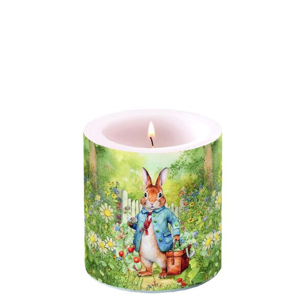 Ostern Kerze Ø 7,5cm Höhe 9 cm Herr Hase Mister Rabbit