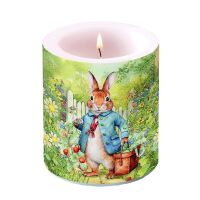 Ostern Kerze Ø 10cm Höhe 10 cm Herr Hase...