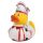 Karnevalsprinz Fasching Quietscheente Badeente ca. 8 cm gross