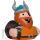 Halvar Vater Wickie der Wikinger Quietscheente Badeente  ca. 8 cm gross