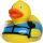 Wassersport-Ente Quietscheente Badeente SUP Surfer ca. 8 cm gross Standup-Paddeling