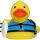 Wassersport-Ente Quietscheente Badeente SUP Surfer ca. 8 cm gross Standup-Paddeling