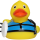Wassersport-Ente Quietscheente Badeente SUP Surfer ca. 8 cm gross Standup-Paddeling