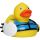 Wassersport-Ente Quietscheente Badeente SUP Surfer ca. 8 cm gross Standup-Paddeling