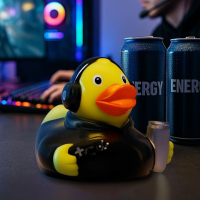 Gamer Zocker Spieler Quietscheente Badeente Berufsente ca. 8 cm
