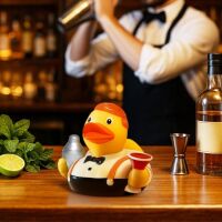 Barkeeper Barman Quietscheente Berufsente Badeente ca. 8 cm gross Cocktailmixer
