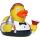 Barkeeper Barman Quietscheente Berufsente Badeente ca. 8 cm gross Cocktailmixer