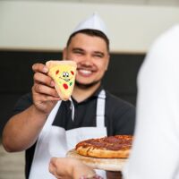 Pizza Pizzastück Schmoozies Tabletreiniger Displayreiniger Minifeet kleines Stofftier